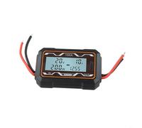 Tidgel Compteur de puissance numérique 0-60 V 200 A Testeur de batterie avec écran rétroéclairé pour analyse de l'énergie solaire RV Auto (100 A)