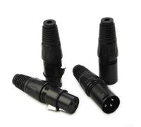 Tidgel Connecteurs XLR à 3 broches (10 paires, mâle et femelle), contacts conducteurs en laiton, blindés EMI pour câbles audio professionnels