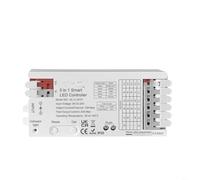 Tidgel Contrôleur intelligent pour bande LED ZIGBEE 3.0 20 A Max, 5 en 1 RGBW RGB CCT gradateur pour bandes lumineuses 12 V-24 V DC, télécommande 2,4 G