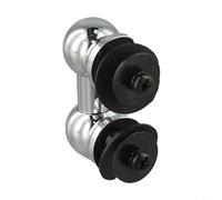 Tidgel Cosses de caisse claire à extrémité unique en alliage d'aluminium avec vis et rondelles, distance entre les trous de 26 à 90 mm pour réparation et entretien des percussions personnalisées (26