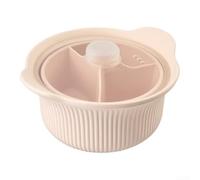 Tidgel Cuiseur Vapeur Silicone 22cm Micro-ondes Anti-déborde(Beige) | Silicone alimentaire sûr, résiste haute chaleur, pas de substances nocives, pour idéal micro-ondes, cuisson quotidienne saine