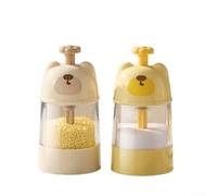 Tidgel Dispensaire Assaisonnement 100ml Pour Cuisson Saine(2PCS) | Pression prÃ©cise, 0.5g par pour clic, design mignon, plastique , rÃ©duction sodium