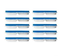 Tidgel Élément filtrant de rechange pour fontaine à chat FT888 - Filtre à charbon actif + éponge de filtration - Lot de 10 - 9,6 x 3,3 cm (FT888 - Filtre ABS)