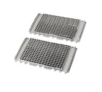 Tidgel Ensemble de brosses avant et arrière grises compatibles avec Dolphin Plus, DX3 et DX4 pour nettoyeurs de piscine - 31 x 16 cm - Matériau PET