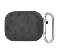Tidgel Étui aux couleurs vives pour AirPods Pro 1ère génération (noir) | Absorption des chocs, protection contre les chutes, découpes précises, mousqueton inclus, finition douce au toucher