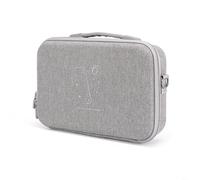 Tidgel Étui de transport rigide pour Insta360 X5/X4, sac de rangement en EVA résistant aux chocs avec sangle, organiseur de voyage pour appareil photo, trépied et accessoires, gris