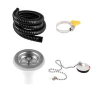 Tidgel Évier de véhicule récréatif à angle droit, tuyau d'évacuation en ABS efficace pour les espaces restreints, kit de vidange de cuisine à installation rapide pour remorque de camping-car