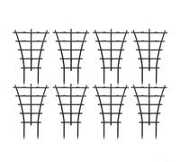 Tidgel Grille de support pour plantes d'intérieur en pot, cadre d'escalade empilable en polypropylène pour concombre, clématite, lys, vignes, lot de 6 ou 8 (8 pièces)