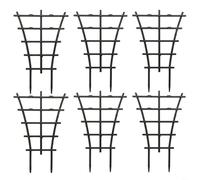 Tidgel Grille de support pour plantes d'intérieur en pot, cadre d'escalade empilable en polypropylène pour concombre, clématite, lys, vignes, lot de 6 ou 8 (6 pièces)
