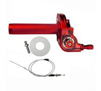 Tidgel Housse de poignée de ravitaillement et poignée d'accélérateur pour motos avec guidon de 2,2 cm en alliage d'aluminium pour réglage de l'accélérateur (rouge)