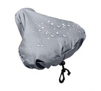 Tidgel Housse de siège de vélo imperméable, tissu Oxford protection UV avec cordon élastique pour VTT, trekking, ville, selles 26 x 25 cm (argent)