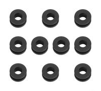 Tidgel Œillets en caoutchouc noir 9 mm pour carénages Suzuki | Kit de 10 pièces, diamètre extérieur de 18,5 mm, convient pour Honda CBR, Suzuki pour gsxr, protège les boulons de carénage
