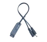 Tidgel Interrupteur détecteur de mouvement à micro-ondes 5,8 GHz DC 5-24 V 360 ° pour automatisation de bande LED (noir)