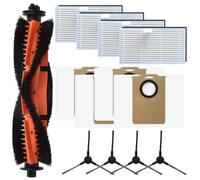 Tidgel Kit d'accessoires pour robot Cecotec pour Conga M20, brosse principale, brosses latérales, filtres et sacs à poussière jetables (A)