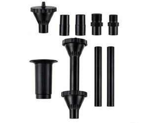Tidgel Kit de 9 buses de fontaine avec 3 modes de pulvérisation, pulvérisateurs réglables en plastique pour étangs de jardin, aquariums et pompe submersible