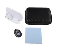 Tidgel Kit de clip de miroir pour smartphone avec télécommande, lentille en verre HD de rotation à 360° pour iPhone pour Galaxy, outil de réflexion portable pour voyage (Blanc2)