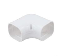 Tidgel Kit de couverture de ligne de climatiseur en PVC, résistant aux intempéries, coudes pour unités AC divisées, manchon caché décoratif blanc (coude plat à 90°)