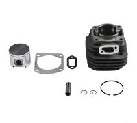 Tidgel Kit de cylindre et pistons, 48 mm, pièces de rechange compatibles avec tronçonneuse 61, comprend des anneaux, des broches, des clips et des joints pour réparation de moteur