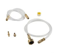 Tidgel Kit de purge de direction hydraulique pour systèmes Sea Star, tube de remplissage en laiton avec raccords rapides et tuyau transparent pour entretien de bateau