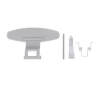Tidgel Kit de remplacement de poignée de serrure de porte de machine à laver LG avec crochet à ressort, pièce de réparation en métal ABS pour série WD, gris, 9,5 x 6,5 cm