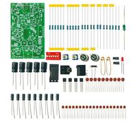 Tidgel Kit émetteur FM stéréo avec technologie PLL et double ampli micro, 76 x 47 mm, kit de soudage pour projets audio sans fil
