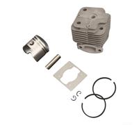 Tidgel Kit pour piston Cylindre 48mm Acier Haute Résistance Kit pour | Ajustement pour précis, moteur 2 pour temps 63cc, compatibilité 1E48F, amélioration performance, installation facile