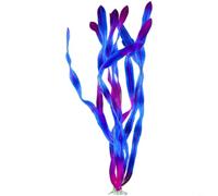 Tidgel Lot de 10 algues artificielles pour aquarium, pour aménagement paysager d'aquarium, vert, violet, coucher de soleil rouge, 35 cm (C)