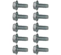 Tidgel Lot de 10 boulons de broche autotaraudeuses pour Cadet 710-1260A 710-0650, pièces de tondeuse à gazon robustes pour broches non taraudées, argent