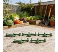 Tidgel Lot de 15 pinces réglables pour entraînement de branches d'arbre fruitier, outils de façonnage de plantes en plastique vert avec contrôle d'angle 100-135 degrés