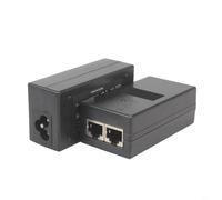 Tidgel Lot de 2 adaptateurs Gigabit 48 V pour injecteur Poe, adaptateur Ethernet haute puissance pour caméras IP et points d'accès sans fil, alimentation réseau compacte