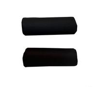 Tidgel Lot de 2 coussinets de pieds pour chaises, repose-pieds en mousse Oxford souple, 20 x 8 cm, noir, pliable, accessoires d'extérieur