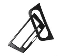 Tidgel Lot de 2 garnitures de panneau CD pour console centrale en fibre de carbone, pour Mercedes-Benz GLE W166 2015-2019, décoration intérieure noire, facile et rapide à utiliser