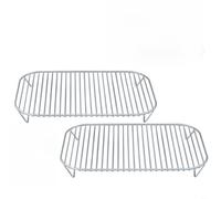 Tidgel Lot de 2 grilles à double couche en acier inoxydable pour OG700 OG701, support pliable avec revêtement antiadhésif pour surface, passe au lave-vaisselle