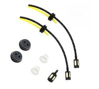 Tidgel Lot de 2 kits de conduite de carburant avec tuyau de filtre et ampoule d'amorçage pour débroussailleuse Snipper String Trimmer Brushcutter 18 mm alésage réservoir pièces de réparation