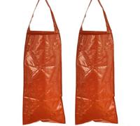 Tidgel Lot de 2 sacs de plantation rouges avec 4/6/10 trous, 25 x 60 cm pour légumes, herbes, fleurs dans les petites cours, terrasses, balcons (4 trous)