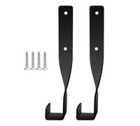 Tidgel Lot de 2 supports muraux en acier pour tronçonneuse, coupe-cordes, souffleurs, résistants à la rouille (noir)