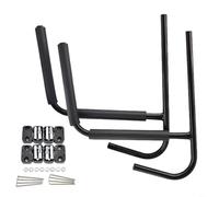 Tidgel Lot de 2 supports muraux pour kayak, support de rangement en fer robuste pour canoës, planches de surf, pagaies, organiseur de garage intérieur et extérieur