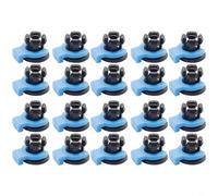 Tidgel Lot de 20 coupleurs de tube et clips en PTFE de 4 mm, raccords pneumatiques ABS, pour imprimante 3D, connecteur PC4-01 PC4-M6, bleu et noir