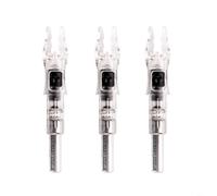 Tidgel Lot de 3 encoches de flèche lumineuses compatibles avec les arbres de 6,2 mm, pointe phosphorescente automatique, LED multicolore, lot de 3 pièces (coloré)