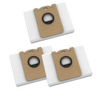 Tidgel Lot de 3 sacs à poussière jetables de 3,5 l avec filtration efficace et tissu non tissé, compatibles avec BObsweep, Dustin et Orb-i, blanc