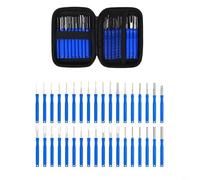 Tidgel Lot de 36 outils de retrait de broches en acier inoxydable pour connecteurs de faisceau de câbles automobiles, poignée ergonomique avec étui de rangement, facile et rapide à utiliser