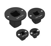 Tidgel Lot de 4 adaptateurs de douilles à profil bas - Réducteur en acier traité thermiquement pour réparation automobile - Empilable de 1 à 3/4, 3/4 à 1/2, 1/2 à 3/8, 3/8 à 1/4"