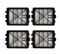 Tidgel Lot de 4 filtres à air d'échappement E12 de rechange pour Karcher VC6100 VC6150 VC6200 VC6250 PET VC6300 VC6300B VC6400PB 6.414-805.0 Blanc Noir