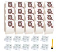 Tidgel Lot de 4 sacs d'aspirateur 5 couches en microfibre pour Miele Pure TU S1 L1 Junior Silence avec filtres et brosse Rouge