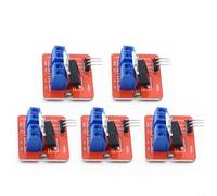 Tidgel Lot de 5 modules de pilote MOSFET IRF520 pour Arduino pour Raspberry Pi, port numérique 3,3 V-5 V, charge 0-24 V pour contrôle de pompe à moteur LED
