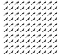 Tidgel Lot de 50 clips auto-mastics réutilisables PA66 résistants pour le bureau, la maison, faciles et rapides à utiliser (noir 100)