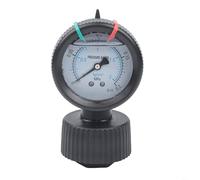 Tidgel Manomètre à membrane PP filetage 1/2PT pour fluides à haute viscosité dans les systèmes de gravure et de filtration, plage de 0 à 10 kg (0-2 kg)