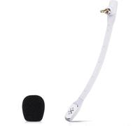 Tidgel Microphone omnidirectionnel antibruit pour casque Logitech pour casque A40 Blanc clair Pickup ABS Build Compact (Blanc)