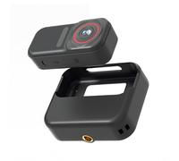 Tidgel Mini caméra d'action avec étui de chargement magnétique, écran HD de 1,47", corps compact en ABS pour vlogging et enregistrement de vue à la première personne des animaux de compagnie (noir)