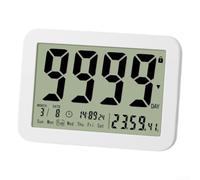 Tidgel Minuteur Numérique Grand Écran LCD Fonction Calendrier | Plage 9999 jours, suivi objectifs long terme, pour idéal projets scolaires régimes, pour affichage clair